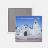 Aimant Église San Pedro de Atacama - Chili (Recto/Verso)