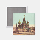 Aimant Église St. Basil, place Rouge Moscou (Recto/Verso)