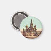 Aimant Église St. Basil, place Rouge Moscou (Recto/Verso)