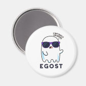 Aimant Egost Funny Halloween Ego Ghost Pun (Recto/Verso)
