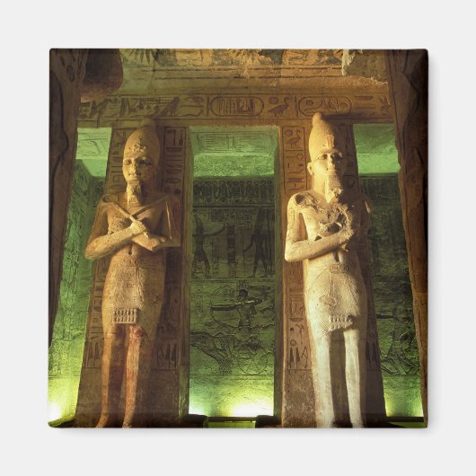 Aimant Égypte, Abu Simbel, Statue de Ramsès II, (Devant)