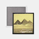 Aimant Égypte, Caire, Pyramides (aimant) (Recto/Verso)