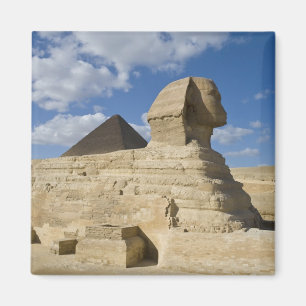 Aimant Égypte, Gizeh. Le grand Sphynx s'élève au-dessus d