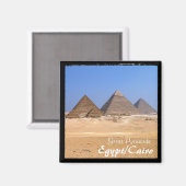Aimant Egypte, Le Caire, Pyramides, Gizeh No.3 (Magnet) (Recto/Verso)