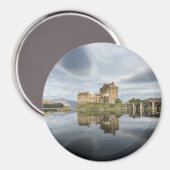 Aimant Eilean Donan Castle avec réflexion en Ecosse (Recto/Verso)