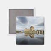 Aimant Eilean Donan Castle avec réflexion en Ecosse (Recto/Verso)