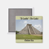 Aimant "El Castillo" (Le Château) à Chichen Itza (Recto/Verso)