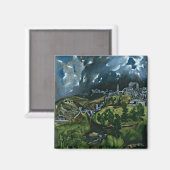 Aimant El Greco - Vue de Tolède (Recto/Verso)