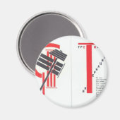 Aimant El Lissitzky - Illustration artistique pour 'Pour  (Recto/Verso)