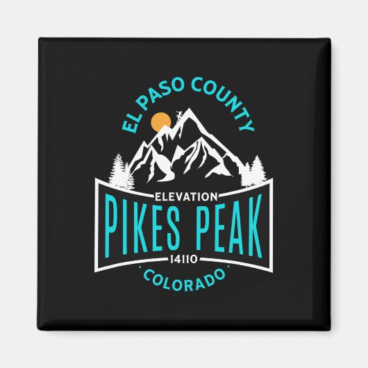 Aimant El Paso County Pikes Peak Colorado Escalade (Devant)