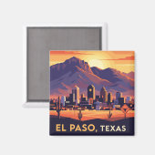 Aimant El Paso Texas Travel (Recto/Verso)