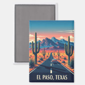 Aimant El Paso Texas Travel (Recto/Verso)