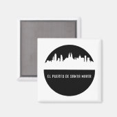 Aimant El Puerto de Père Noël Maria | villes d'Espagne (Recto/Verso)