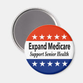 Aimant Élargir l'assurance-maladie pour soutenir la santé (Recto/Verso)