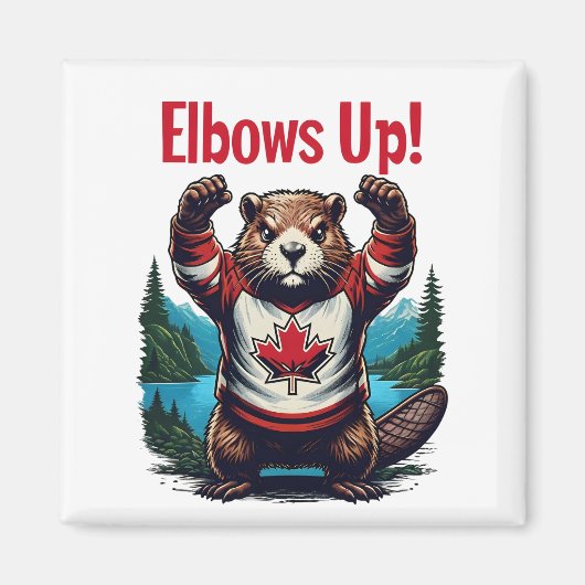 Aimant Elbows Up Canada (Devant)