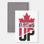 Aimant Elbows Up Canada (Recto/Verso)