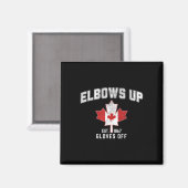 Aimant Elbows Up Est 1867 Feuille d'érable canadienne Can (Recto/Verso)