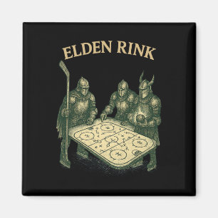 Aimant Elden Rink Drôle de Chevalier de Hockey Parodie Fa