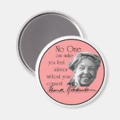 Aimant Eleanor Roosevelt - Première Dame du Monde (Recto/Verso)