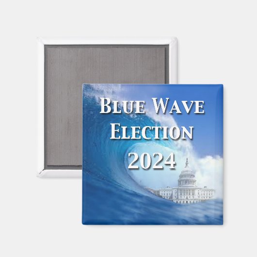 Aimant Élection Blue Wave 2024 (Recto/Verso)