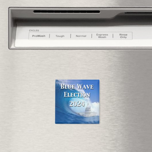 Aimant Élection Blue Wave 2024 (In Situ (Lave-vaisselle))