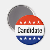 Aimant Élection de 2024 pour les candidats personnalisés (Recto/Verso)