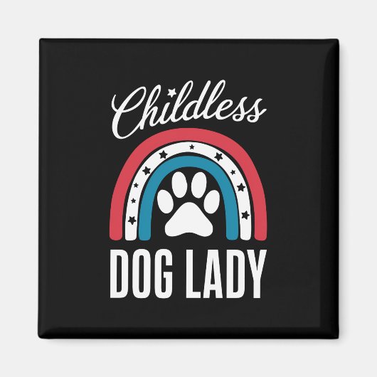 Aimant Élection de la Dame de Chien sans Enfant 2024 Rain (Devant)