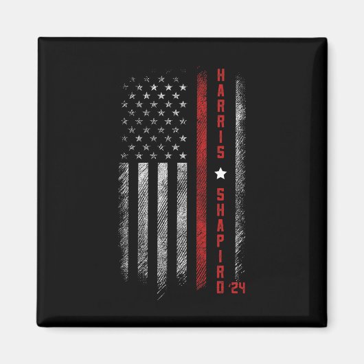 Aimant Élection du président -drapeau - Kamala Harris (Devant)