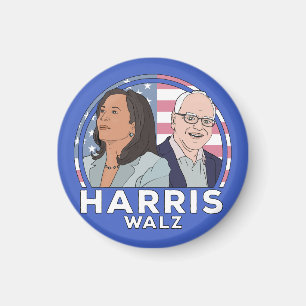 Aimant Élection Harris Walz