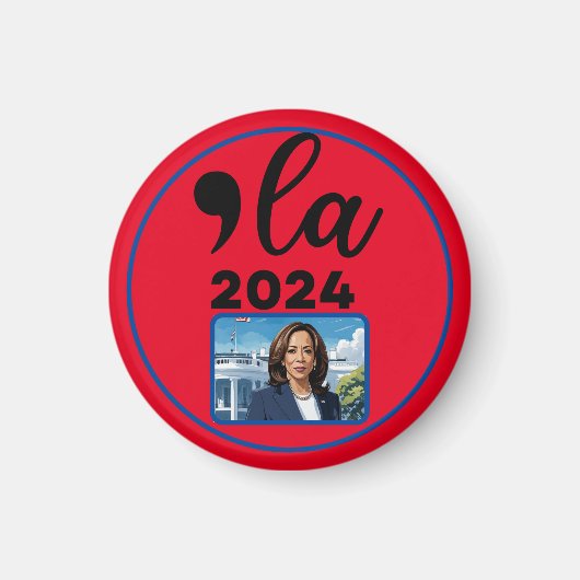 Aimant Election Kamala Harris 2024 Funny Anti Trump (Devant)