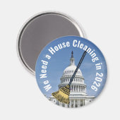 Aimant Élection pour le nettoyage de la maison 2026 (Recto/Verso)