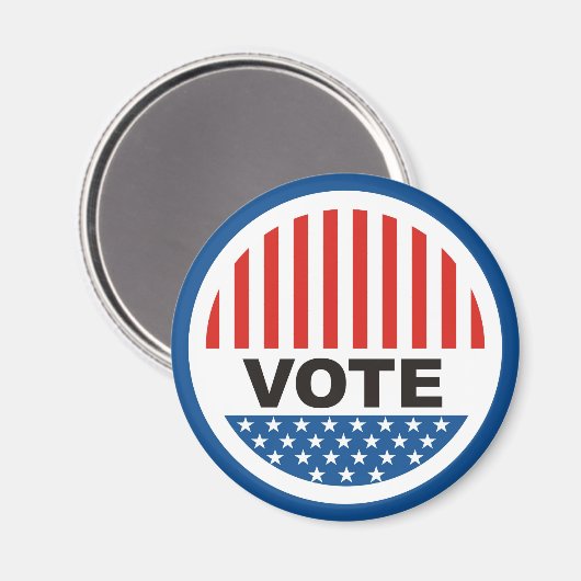 Aimant élection présidentielle américaine badge politique (Recto/Verso)
