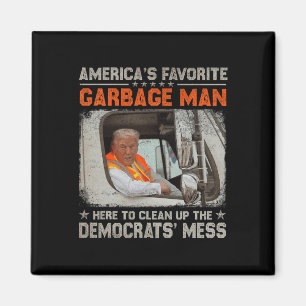 Aimant Élection Trump 2024 Trump Garbage Man Vote Trump P