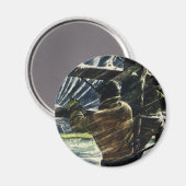 Aimant Electricien d'affaires vintage travaillant dans la (Recto/Verso)