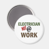 Aimant Électricien NON au travail (Recto/Verso)