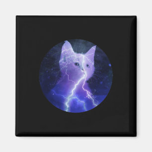 Aimant Électricité Chat Éclair Graphique Art Chat Maman