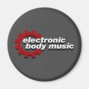 Aimant Electronic Body Music EBM lettrage