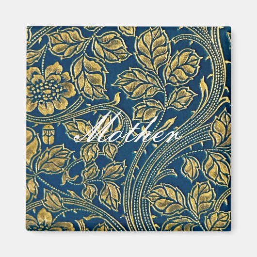 Aimant Elégance bleu or (Devant)