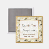 Aimant Élégance de la Rose blanche (Recto/Verso)