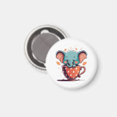 Aimant Élégance de l'éléphant (Recto/Verso)