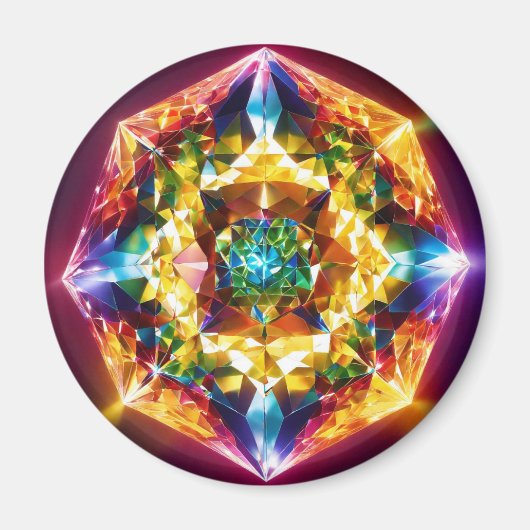 Aimant Élégance du diamant : Boutons artistiques pour la (Devant)