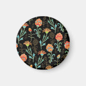 Aimant Élégance florale orientale transparente (Devant)