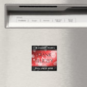 Aimant Élégant 40ème 80ème anniversaire de Ruby Mariage (In Situ (Lave-vaisselle))