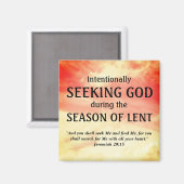 Aimant Élégant À LA RECHERCHE DE DIEU Lenten (Recto/Verso)