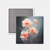 Aimant Elegant Abstract Blush Flower Misty Flow (Recto/Verso)