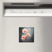 Aimant Elegant Abstract Blush Flower Misty Flow (In Situ (Lave-vaisselle))