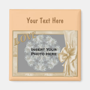 Aimant Élégant Amour Et Conception De Bow Photo