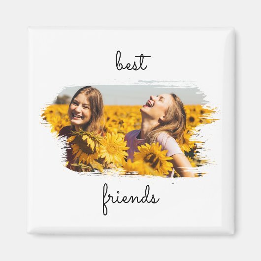 Aimant Elégant BFF Meilleur Amis Pour Anniversaire Carte (Devant)