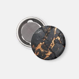 Aimant Elegant Black Marble with Gold Veins Modern Art