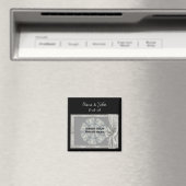 Aimant Elégant cadre argenté mariage Favoriser l'aimant p (In Situ (Lave-vaisselle))